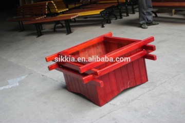 preservative wood gardening pots