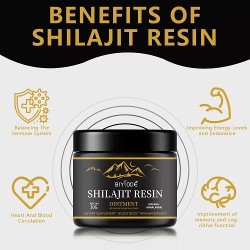 Résine de Shilajit Organic Pure 100% pur pur