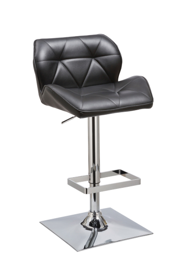 Classic Height Adjustable Upholstered Bar Stool
