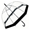 Logo personnalisé de parapluie transparent automatique clair