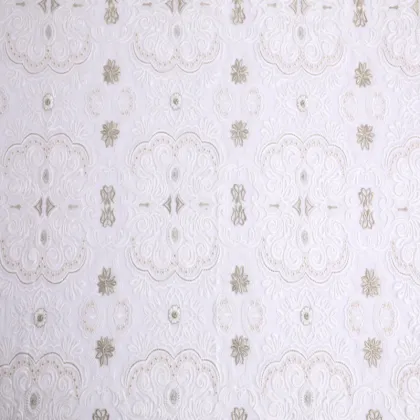 Compound Silk Thread Two Tone Embroidery Fabric