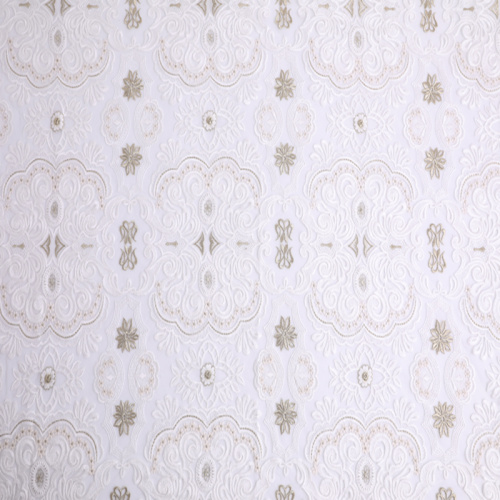 Compound Silk Thread Two Tone Embroidery Fabric