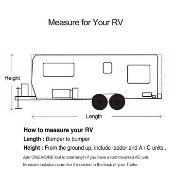 Travel Trailer RV Cover from 14' to 35'