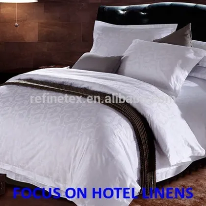 Factory Wholesale! Cotton Jacquard 100% cotton hotel linen/ hotel linen supplies /hotel bed linen Jacquard