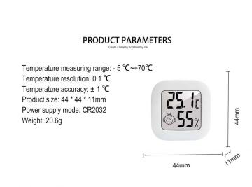 Large LCD Display Temperature Humidity gauge