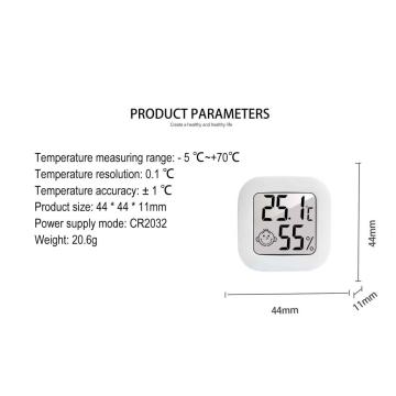 Große LCD -Anzeige -Temperaturfeuchtigkeitsanzeige