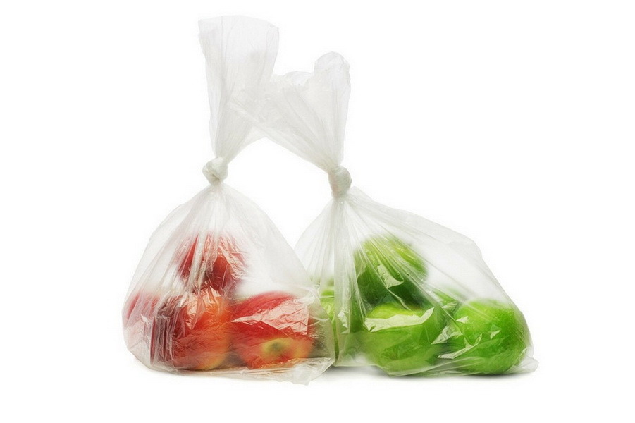 Clear Supermarket HDPE Plastic Produce Roll Bag