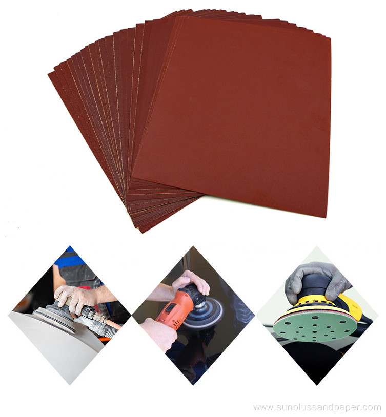 Low Price A4 Size Abrasive Red Waterproof Sandpaper