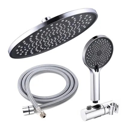 Matte Black Rain Shower Head For Taps Aquasource