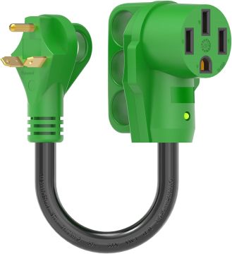 30 amp hingga 50 amp RV Generator Adapter Cord TT-30P Lelaki hingga 14-50r Duty Heavy Female