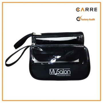 promotional transparent PVC makeup clear cosmetic clutch bag