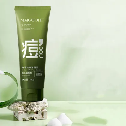 Amino Acid Facial Cleanser for Oil Control and Acne Treatment with Deep Cleaning and Moisturizing