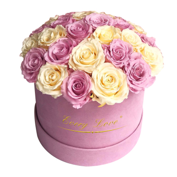 2021 Hot Selling Mushroom Shaped Eternal Preserved Rose Round Box - Perfect Valentine's Day Gift for Women