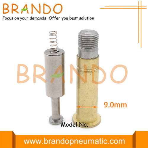 Elettrovalvola di controllo del fluido con armatura del solenoide di diametro esterno 9 mm