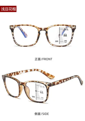 ADE WU KY8082 Anti Blue Ray Multifocal Reading Glasses