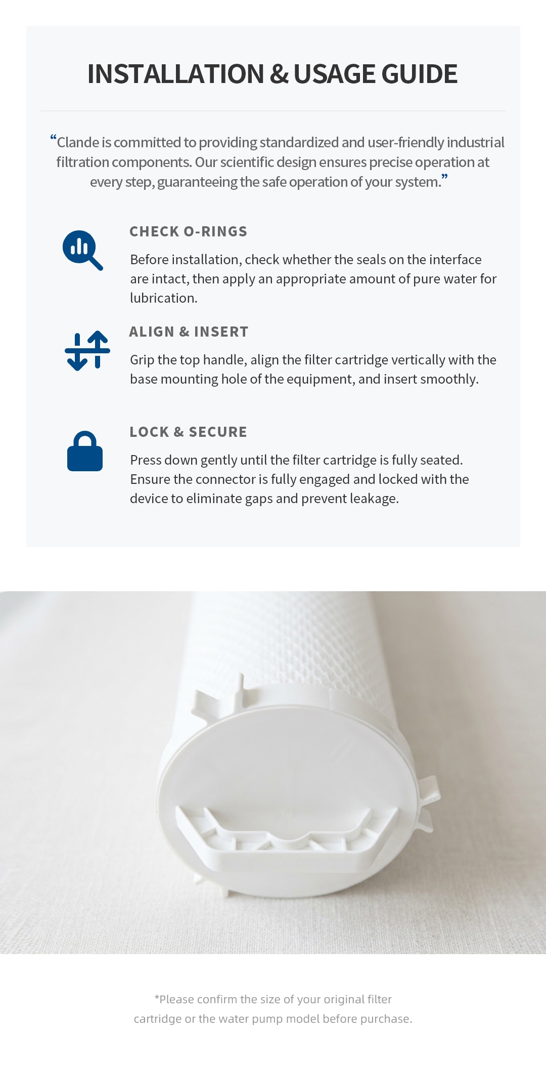 5.Pentair Replacement Large Flow Filter Element Details Page