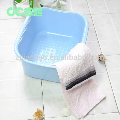 pp Solid color Rectangular Plastic Wash Basin