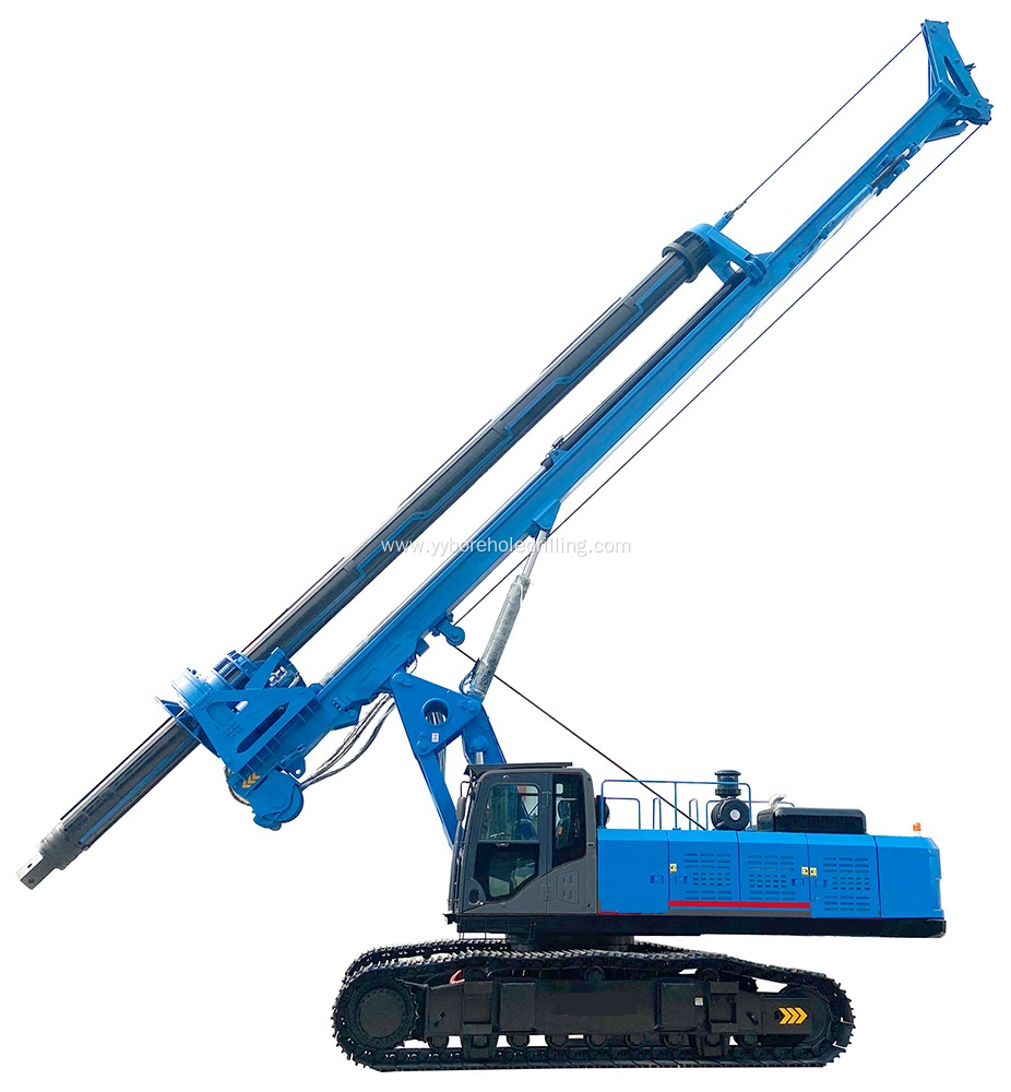 Low-cost 60m Depth Hydraulic Rotary Drilling Rig