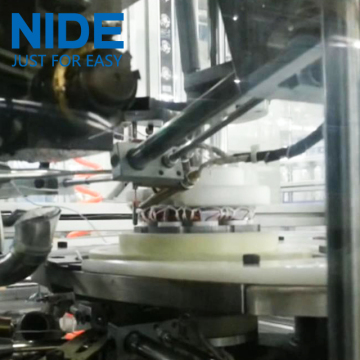 Automatic asynchronous motor stator coil tie machine