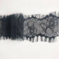 Guarnição de nylon preta do laço da pestana