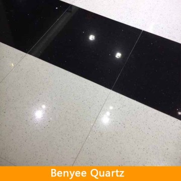 Hotel floor tile sparkle engineered stone tce quartz stone