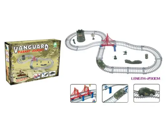 Super toys military railcar toys with music(290CM length)