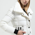 Big Callar mit Farbblockier -Ladies 'Short Jacket