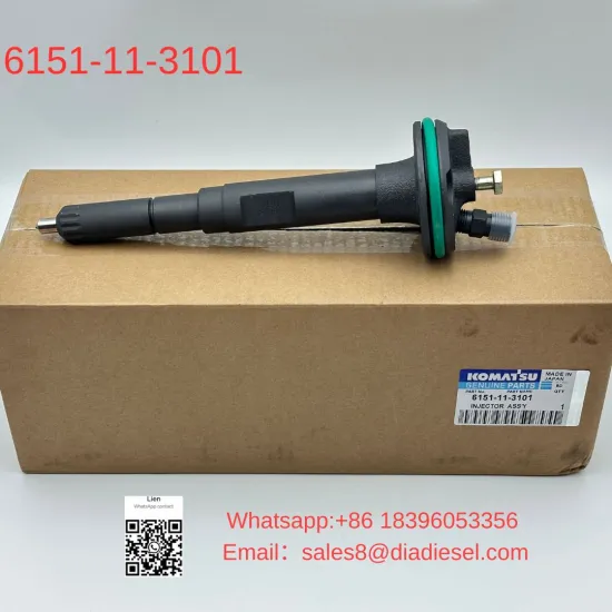 Fuel Injector 6151-11-3101 6151113101 for Komatsu 6D125 Engine