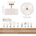 Mid Century Modern Semi Flush Mount Ceiling Lamp
