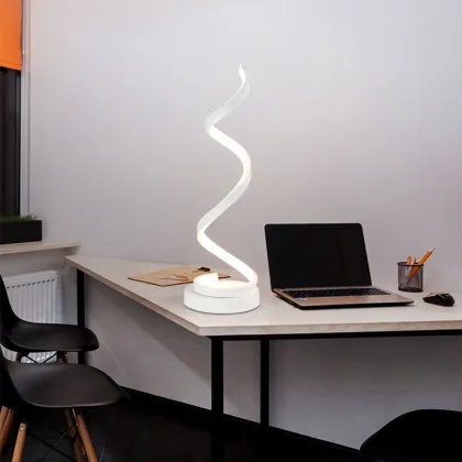 Modern Simple LED Bedside Lamp - Spiral Reading Light