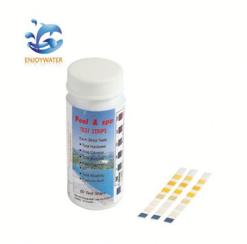 Swimming pool water test strips in 7 aspects 7 in 1