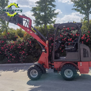 Small Front Wheel Loader with 4-Wheel Telescopic Boom