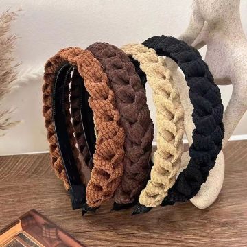 DOMOHO Spiral Hair Bands for Girls and Kids - Wholesale Wedding Headbands with Beads Face Washing Hair Jewelry