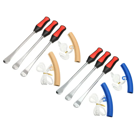 5 pcs Motorcycle Bicycle Tire Changing Levers Spoon Tire Iron Kit Tire Changing Lever Tools Professional Tire Repair Tool