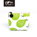 Fruit family style PU make up coin purse