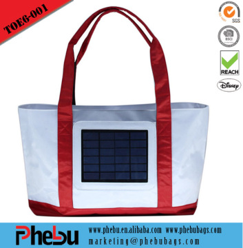 Fashion women tote bag shopping solar beach bag(TOE16-001)