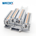 PTTB 4 Push-in Din Rail Double Level Terminal Blocks