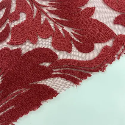 Classic Phoenix Pattern Yarn Embroidery Fabric