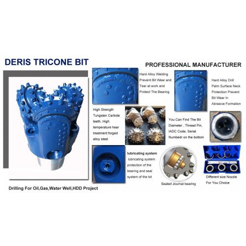 12 1/4 &quot;bit tricone direto IADC 537G HDD