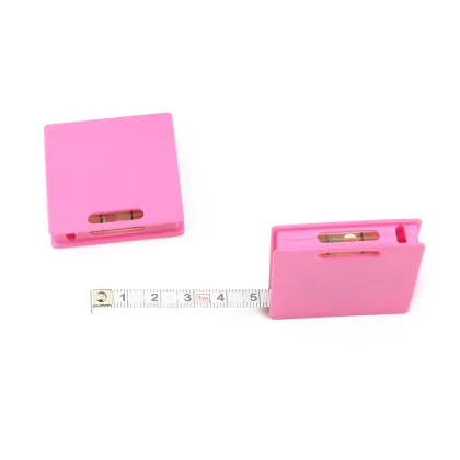 1M Keychain Square Level Tape Measure