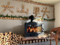 Classic Modern Cast Iron Wood Pellet Fireplace for Home Use