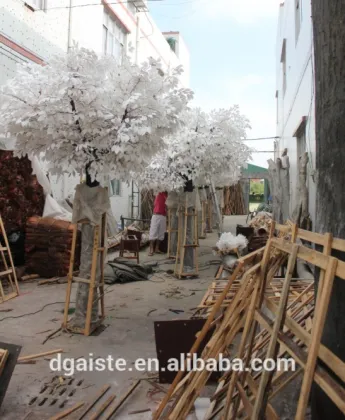 stainless steel bone man made banyan branch white banyan tree