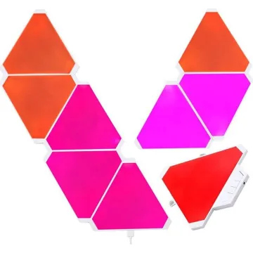 Smart Music App WiFi Control Wall Smart Triangle LED Light Panel Set (9 Panels)