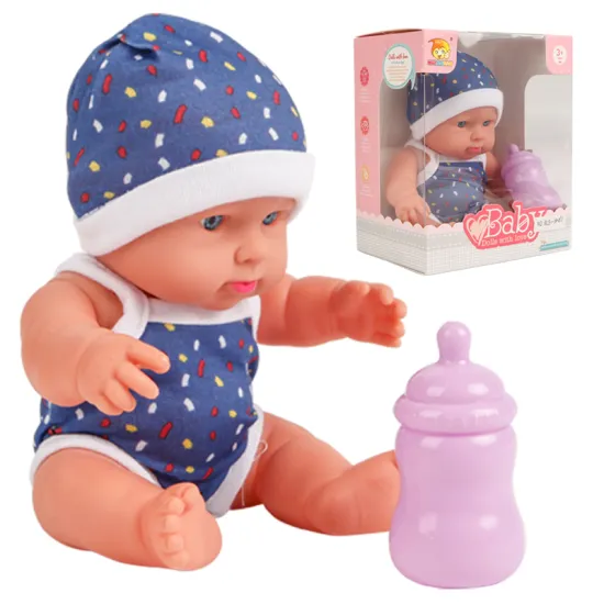Realistic Newborn Vinyl Baby Dolls with Nursing Bottle Accessories: Perfect Gift Toy for Girls