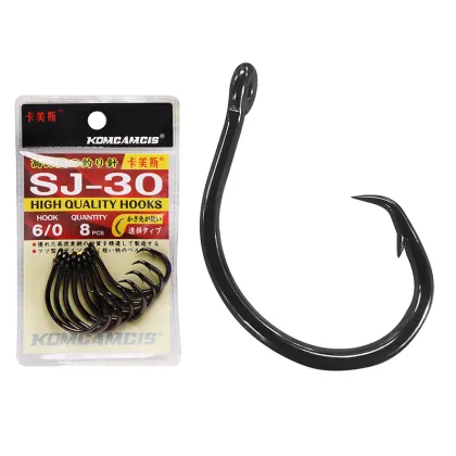 Mustad Circle Hook Olecranon Tip Hook for Squid Jig Fishing Gear