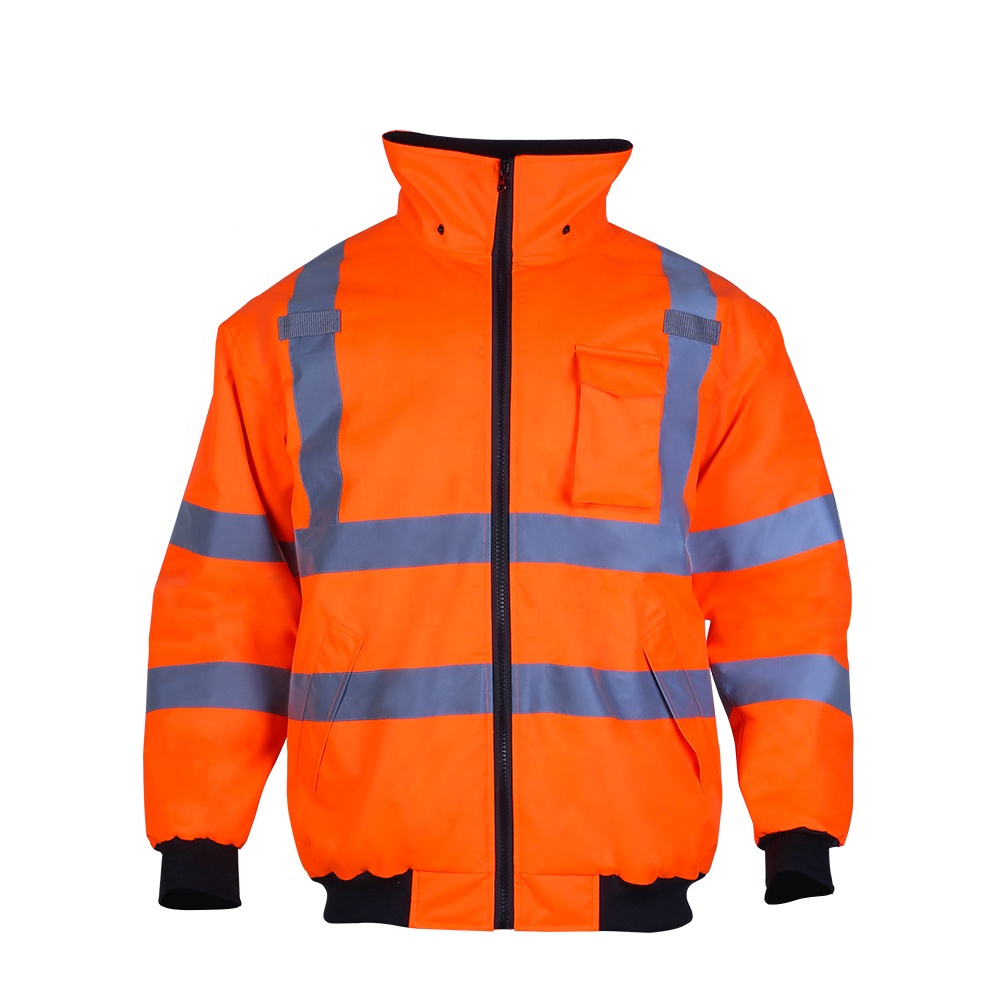 Ansi Oxford PU revestido com jaqueta hivis pesada