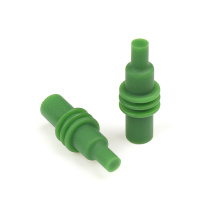 12010300 Silicone Weather Pack Green Cavity Plug
