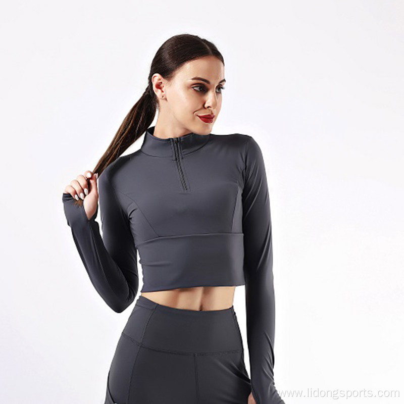 Wholesale Women Gym Long Sleeve Yoga Shirt