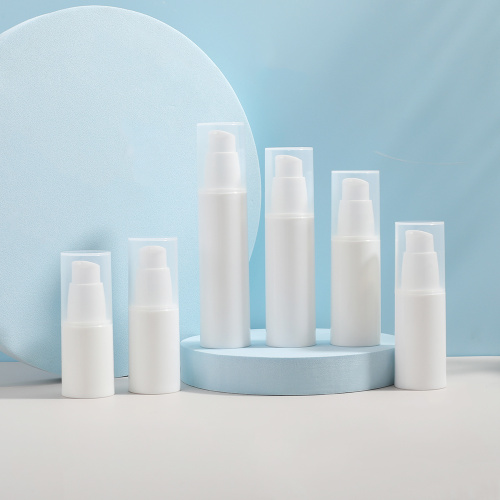 Hot Sell Serum Pump Bottle Round Plastic White Airless Pump Bottles 20ml 25ml Manufactory
