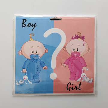 Exploding Giant 36-inch Latex Oval Shape Gender Reveal Balloons with Paper Confetti for Baby Shower